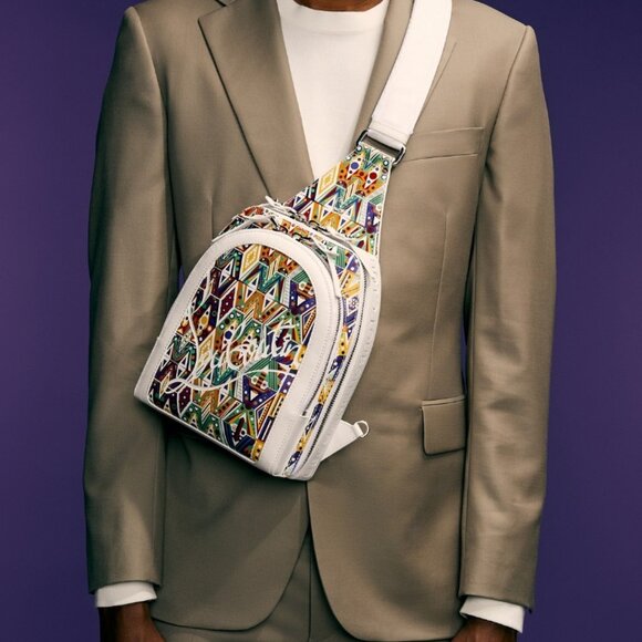 NEW CHRISTIAN LOUBOUTIN Loubifunk Backpack - WAMIMS printed smooth calf leather - Picture 2 of 6